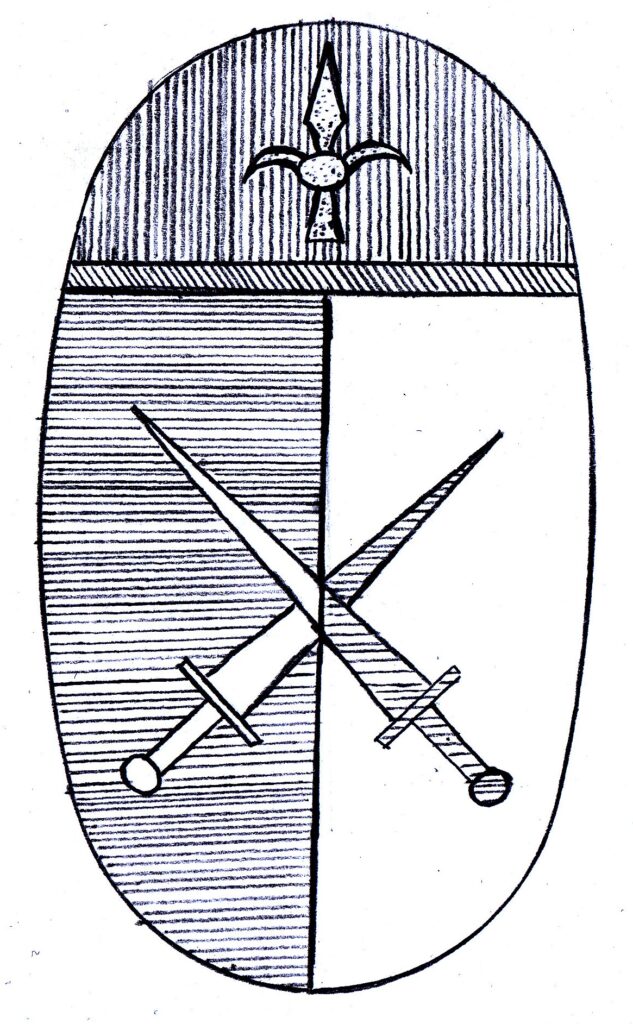 Stemma in codice araldico di Trieste Scherma Storica