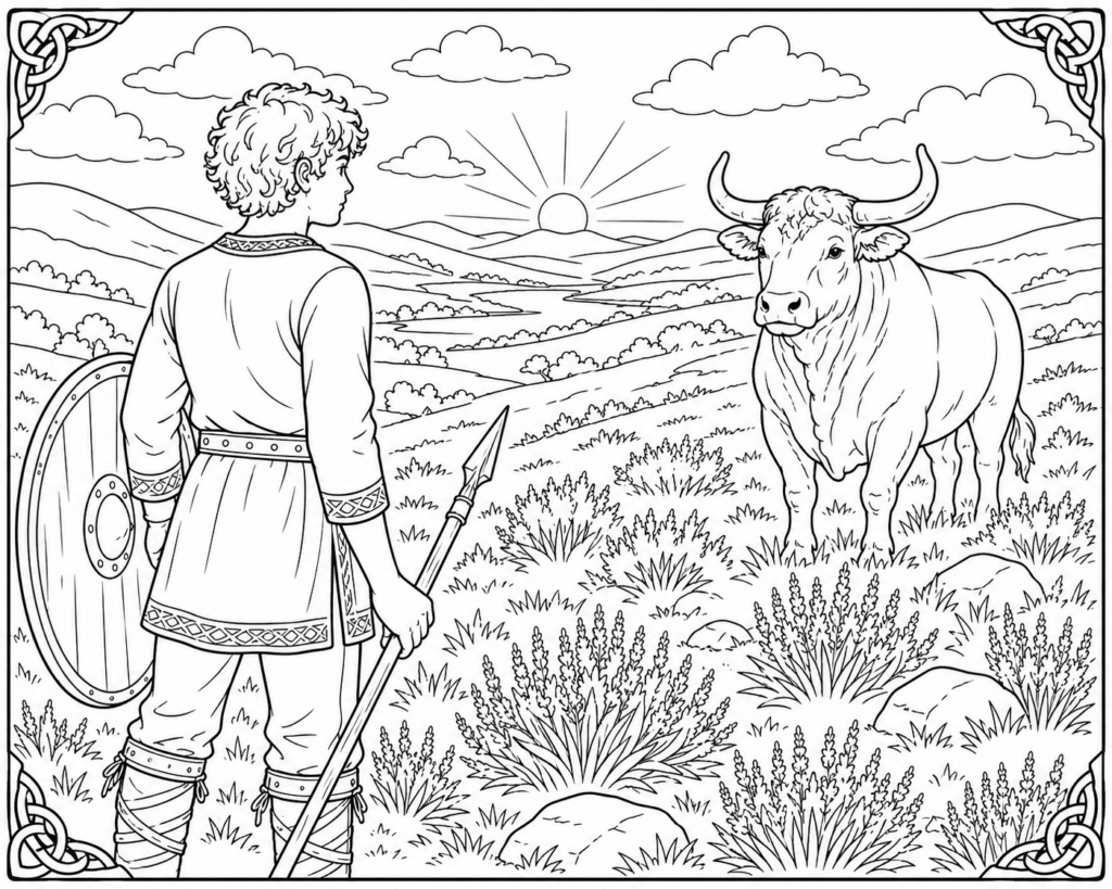 Cu Chulainn e il Toro Bruno di Cooley