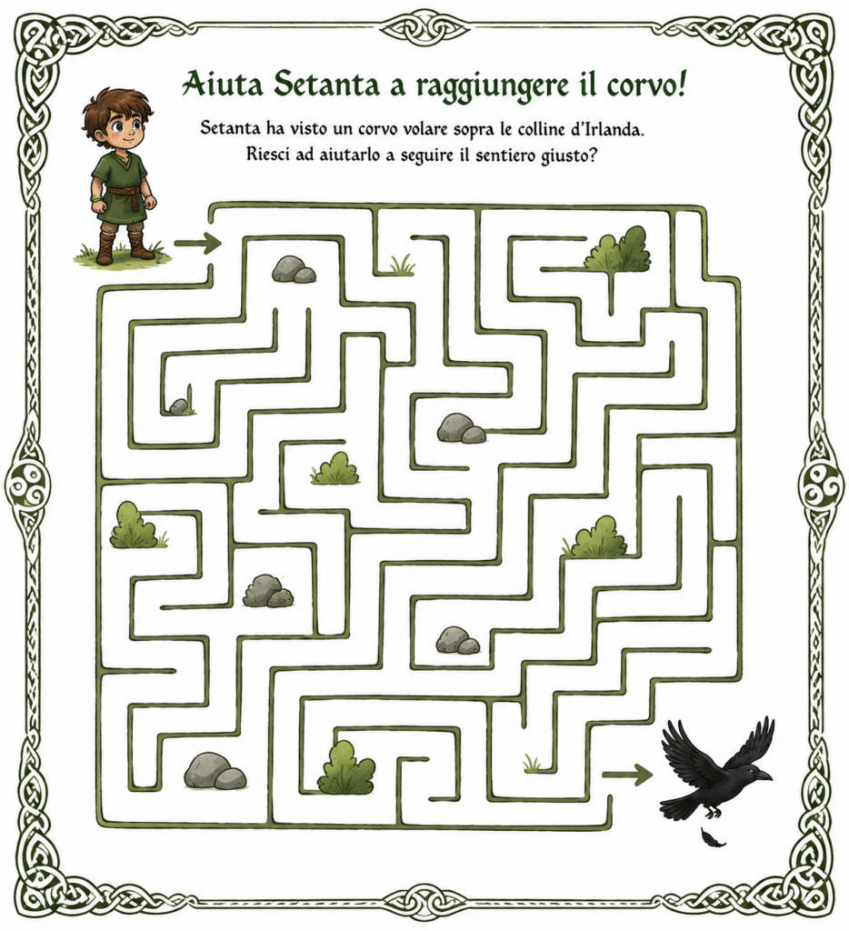 Labirinto Setanta per Antiche storie di Celti di Veya al Triskell