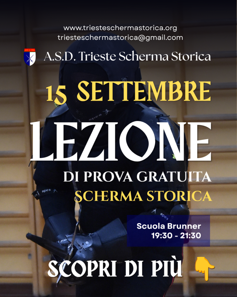 Volantino della lezione di prova del 15 settembre 2026